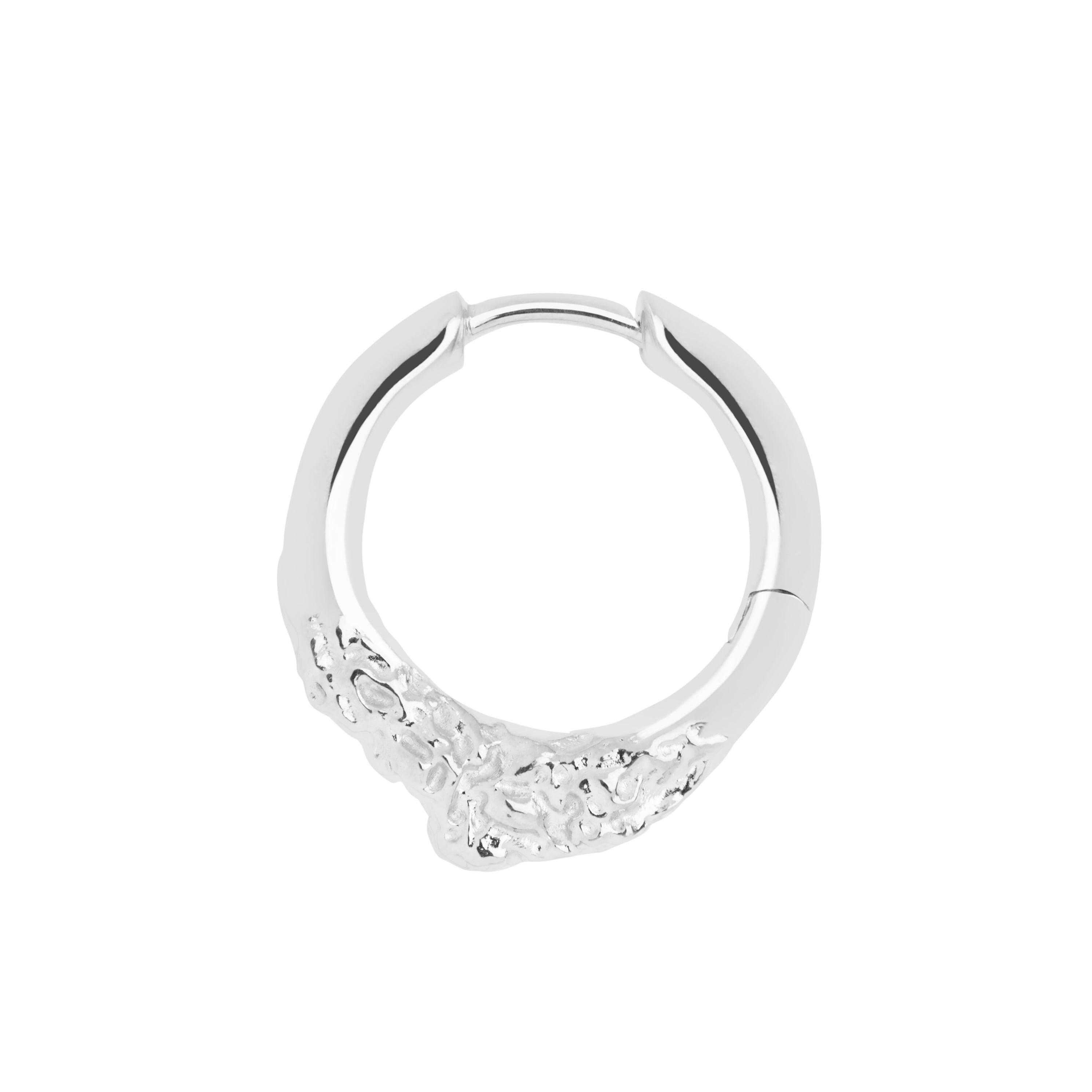 Miro ørering, sølv - 12 mm.